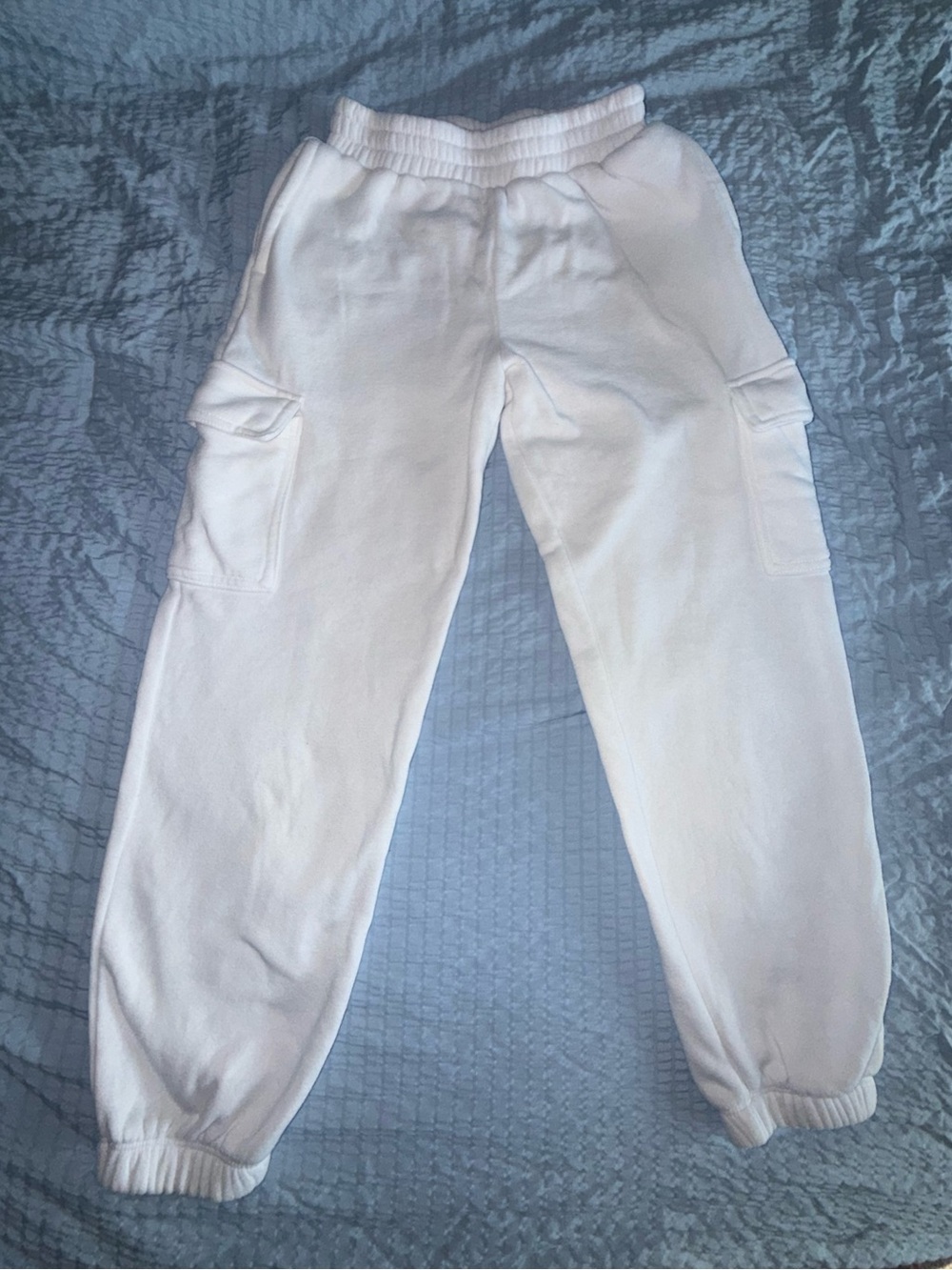 art class White Cargo Jogger Sweatpants for Kids Size Medium 8